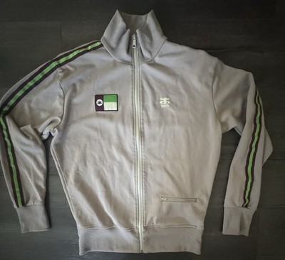 Ipath Track Jacket Men s Medium Grey Full Zip Skateboarding  VTG