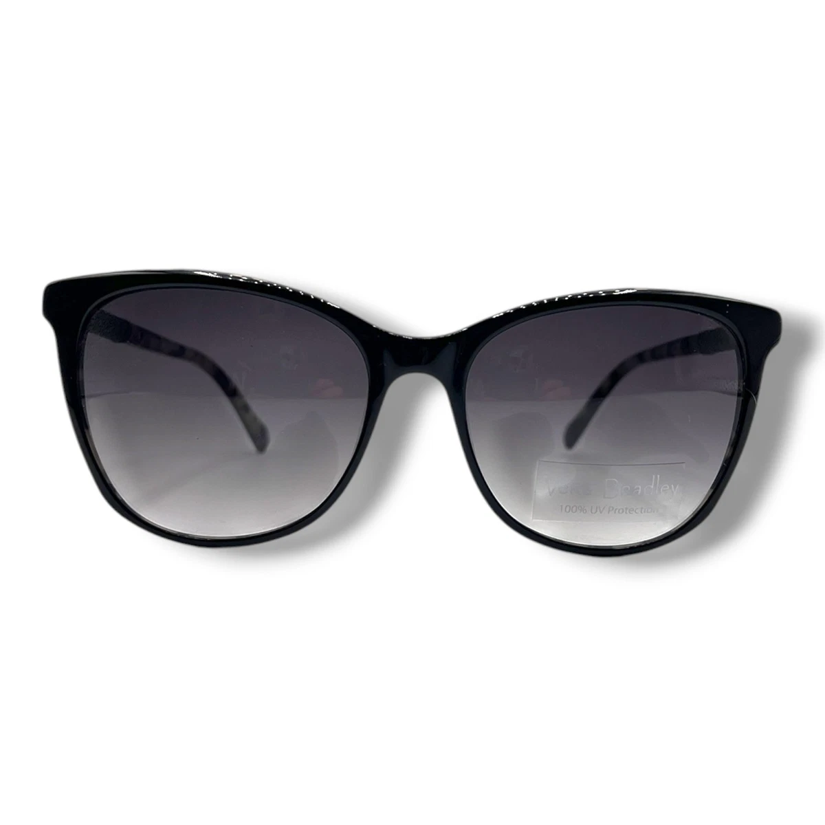 Vera Bradley New Tanya Sunglasses Bedford Blooms Oval Cat Eye Shape Black Clear Vera Bradley Cat Eye Sunglasses for Women for sale | eBay main image 4