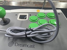 SEGA Arcade Stick Wired Controller for Sega Dreamcast HKT-7300 Gray Green