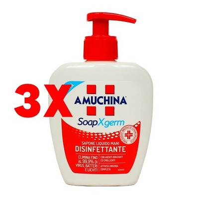 3 X AMUCHINA Flüssigseife desinfizierend 250 ml