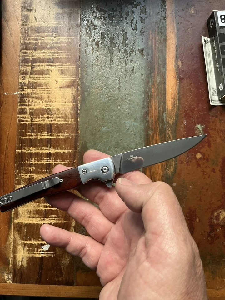 Bear And Son Rancher D2 Cocobola Cb21 Nuevo En Caja Hoja de 3,25 Pulgadas ¡Nuevo! Foto 3 de 4