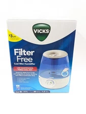 Vicks V4600 1.2gal. Cool Mist Humidifier Filter Free Low Maintenance