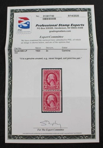 CKStamps: US Stamps Collection Scott#606 Mint NH OG PSE Cert