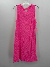 Pre-Owned Fresh Produce Pink Size Medium Knee Length Sleeveless Dress