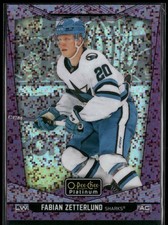 2024-25 O-Pee-Chee Platinum #55 Fabian Zetterlund Pink Magma