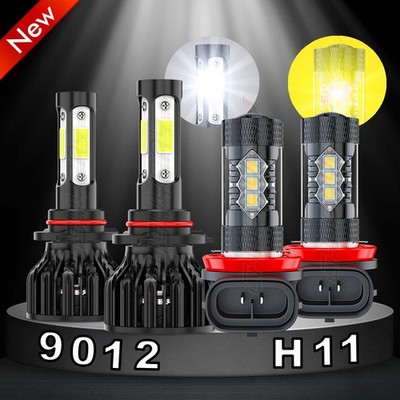 NEW 9012 H11 LED Headlight White Yellow For Dodge Durango 2014 2015