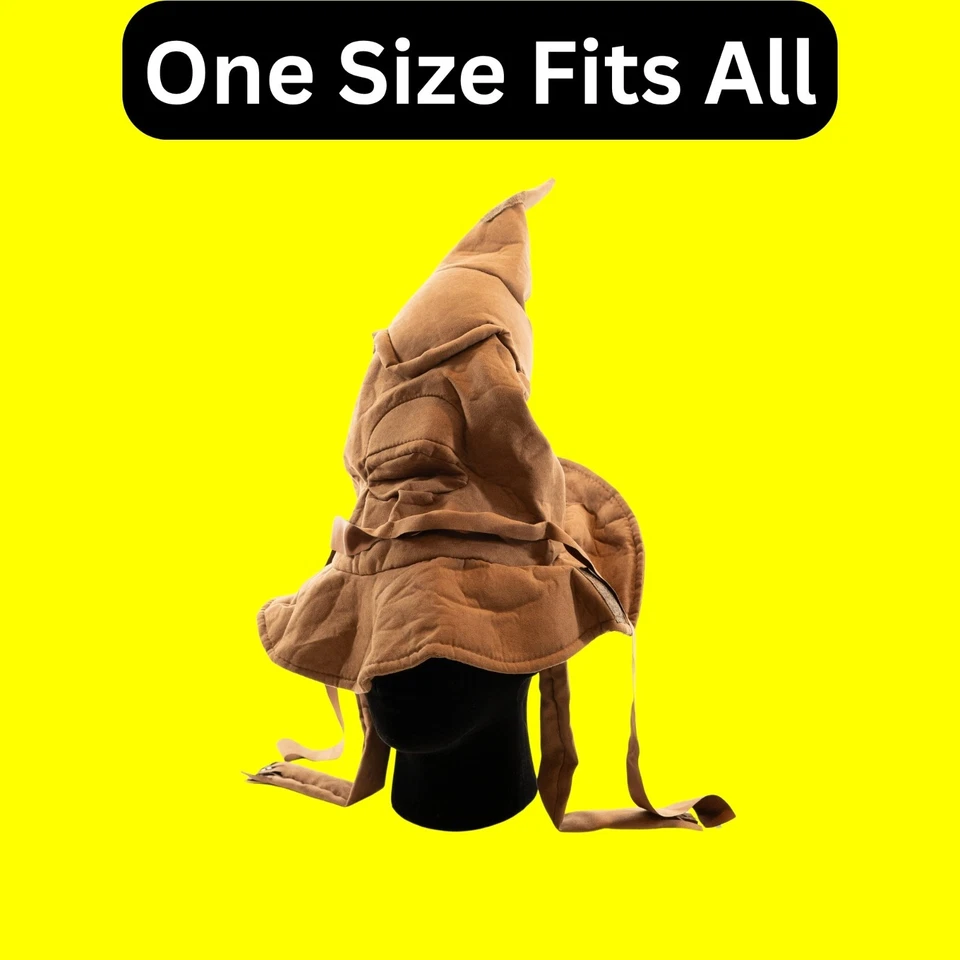 Harry Potter Sorting Hat Brown Wizard Hat Magical Hogwarts Cosplay Costume - Image 3 of 4