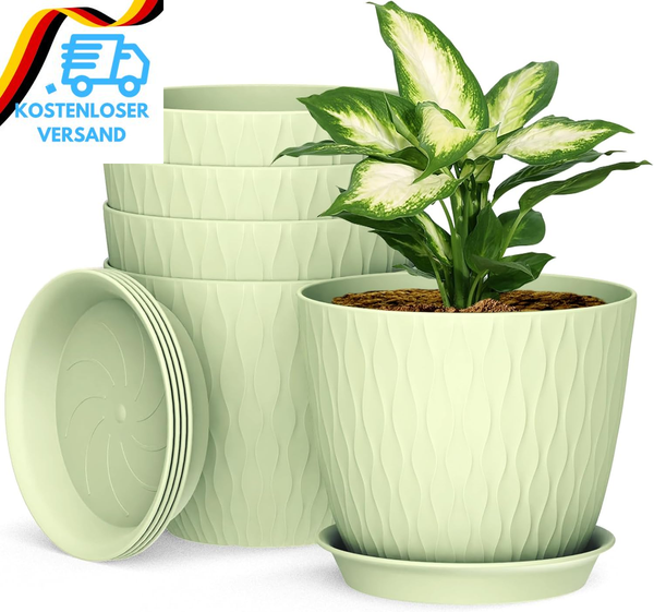 5 Packs Blumentopf Mit BewäSserungssystem, 20.3Cm Pflanzentopf Mit BewäSserungss-image