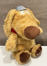 Boynton Dog Engineer Train Conductor Tan Plush Stuffed Animal