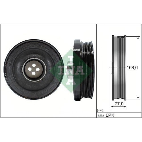 Riemenscheibe Kurbelwelle Schaeffler INA 544 0130 10 FüR Bmw Mini-image
