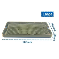 Silicone Sterilization Tray Case L Size Dental Instrument Disinfection Box US
