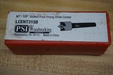 PSI WOODWORKING MT1 5/8" Slotted 4-Prong Drive Center - LCENT3158, New/Unused!!