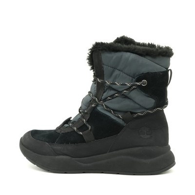 Timberland Damen A2JCC Stiefel Schwarz Textil, Sohle Winterstiefel EU 39