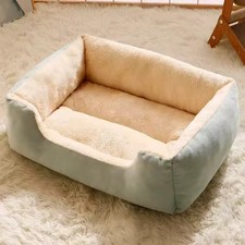 Soft Plush Cat Bed Cozy Pet Cushion Warm Dog House Indoor Outdoor Basket