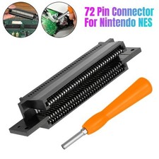 72 Pin Connector Replacement Cartridge Slot Screwdriver for Nintendo NES Console