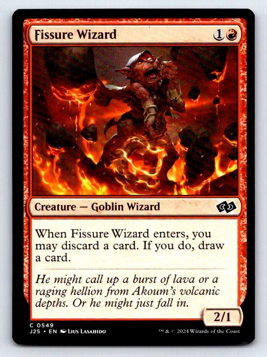 Fissure Wizard 549 Common Foundations Jumpstart Magic: The Gathering