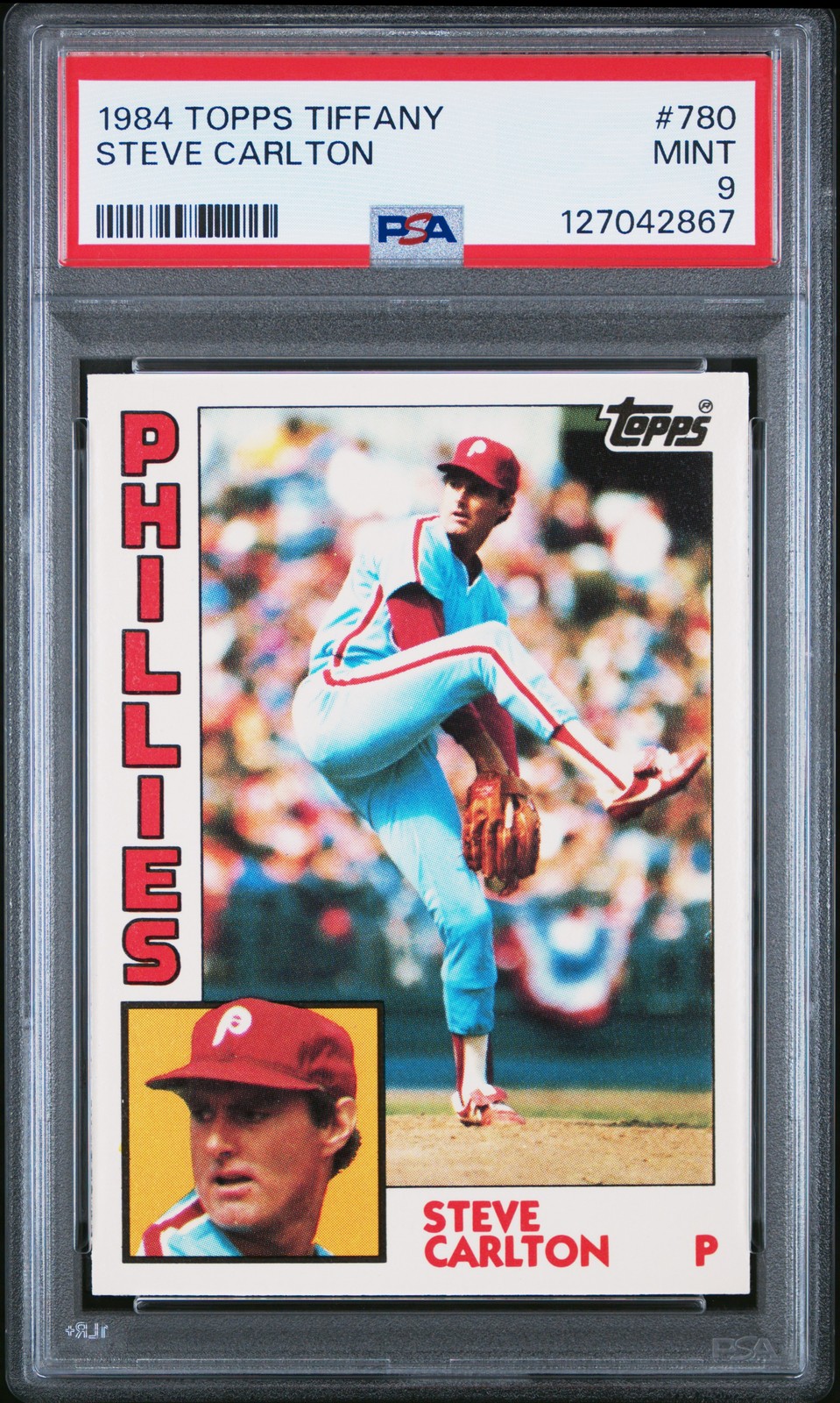 1984 TOPPS TIFFANY #780 STEVE CARLTON PSA 9