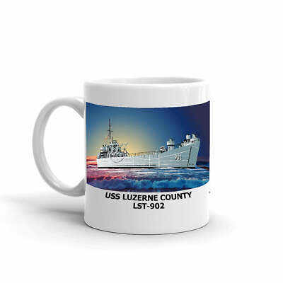 Navy Emporium USS Luzerne County LST-902 Coffee Cup Mug