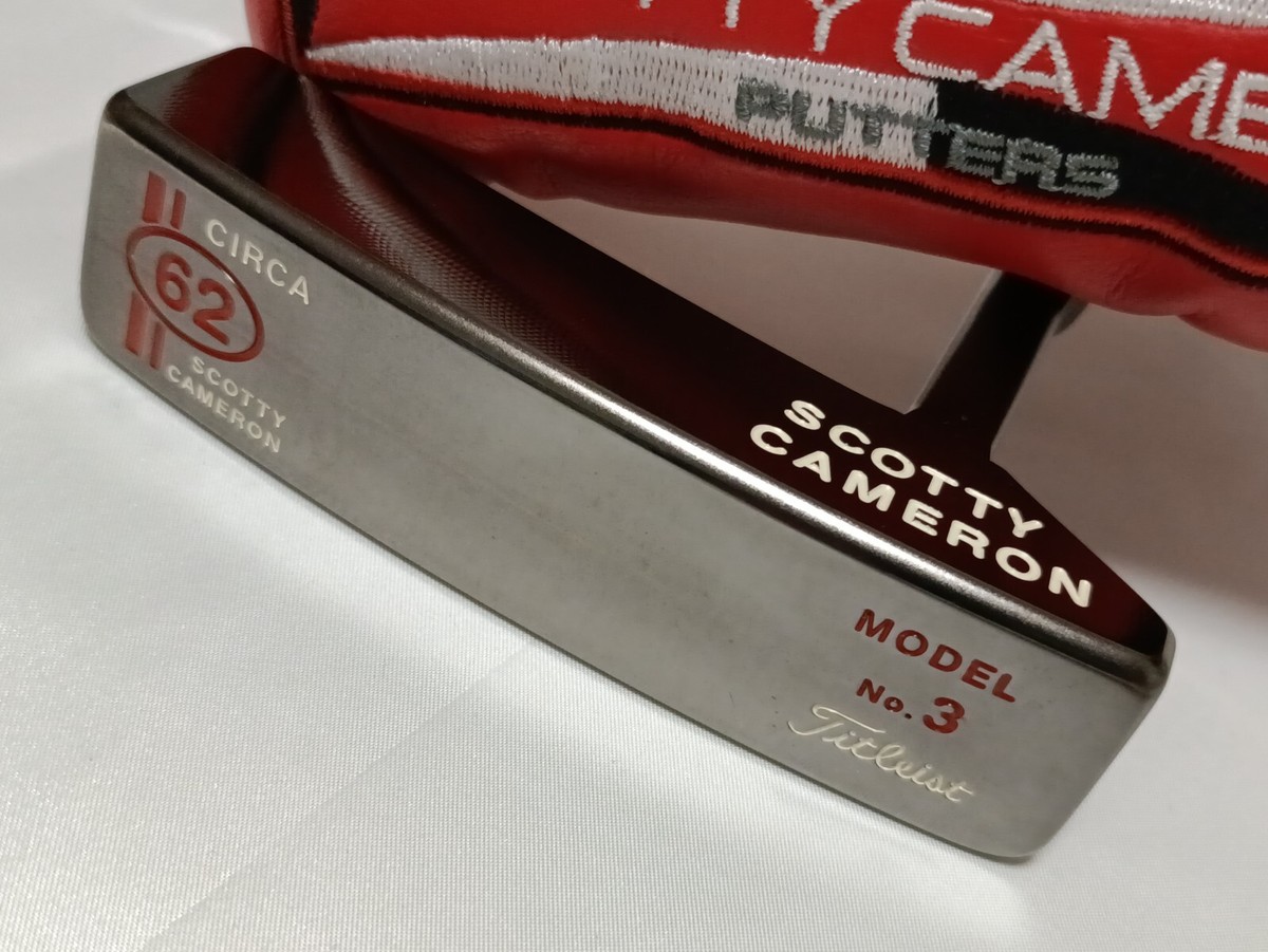 超希少 新品未使用CAMERON CIRCA 62 No 3 34.0 350G Scotty Cameron CIRCA 62 No.3 Putter 35in RH with Headcover