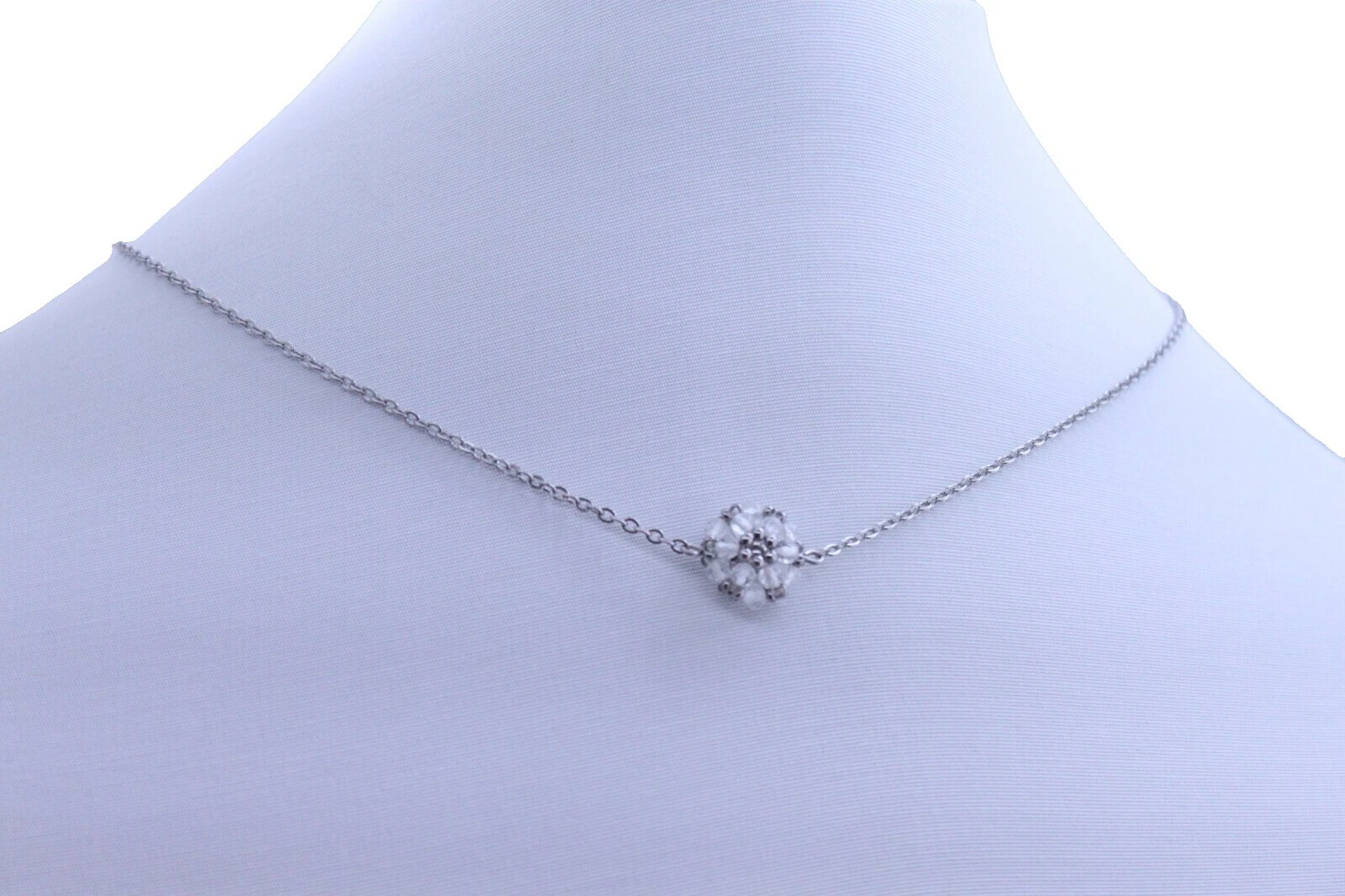 Cadena de Acero Inoxidable de Topacio Moda Collares y Colgantes