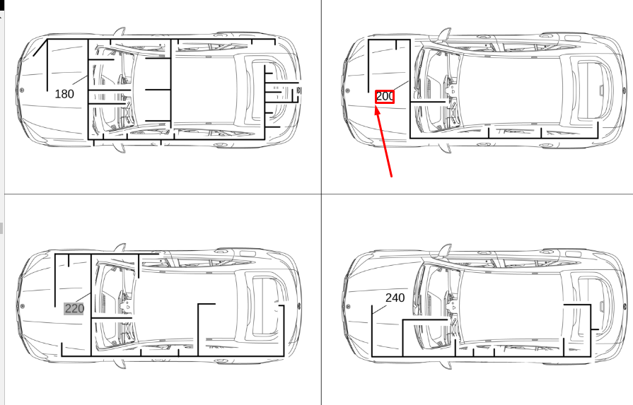 MERCEDES-BENZ GLE W167 Cable Duct Wiring Harness A1675402544