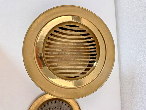 Vintage koreanischer Messing Hot Pot Feuerschale Dampfgarer Grill Ofen Kochen Sin Sul Ro - Bild 7 von 12