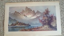 Wilmer Winde Mountain Peaks Print Painting 244 Wall Art Picture Hanging Decor 