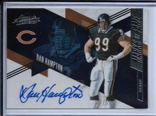 2016 ABSOLUTE MARKS OF FAME DAN HAMPTON AUTO SIGNED #5 #D/50 CHICAGO BEARS