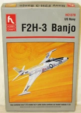 HobbyCraft #HC 1378 US Navy F2H-3 Banjo 1:72 Scale Open Box - NOS