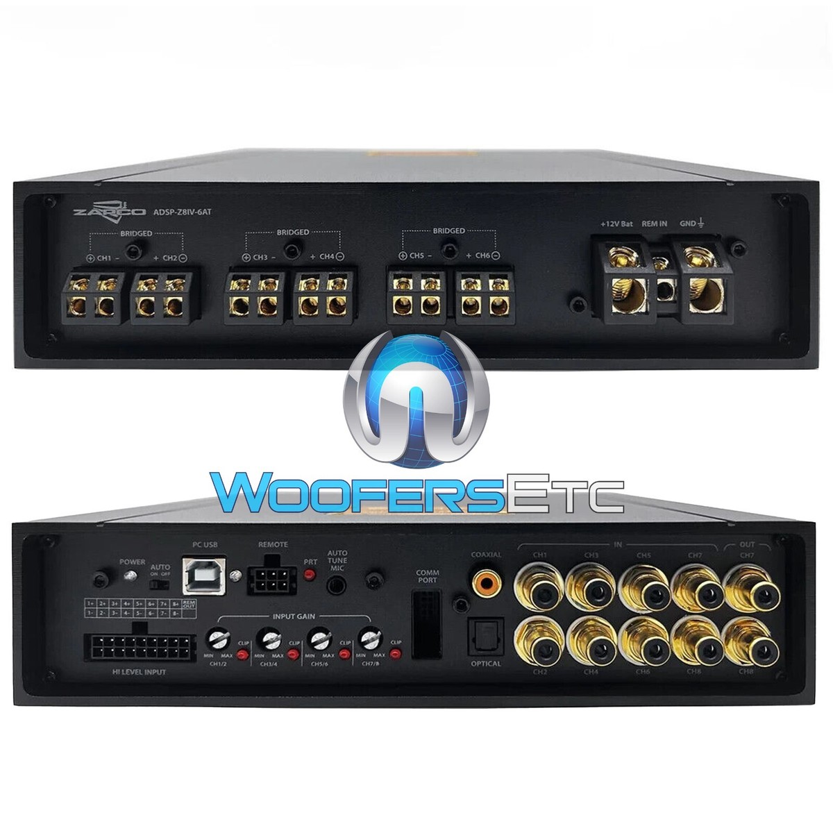 ZAPCO ADSP-Z8 IV-6AT 8-CHANNEL DSP 6-CH x 120W DIGITAL SOUND