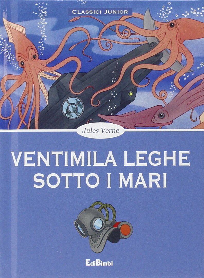 Ventimila leghe sotto i mari Jules Verne Libro nuovo Classici Junior Edibimbi