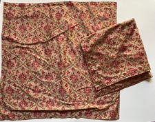 RARE RALPH Lauren EURO LANGHAM Pillow SHAMS Vintage PAIR Sateen Paisley RED
