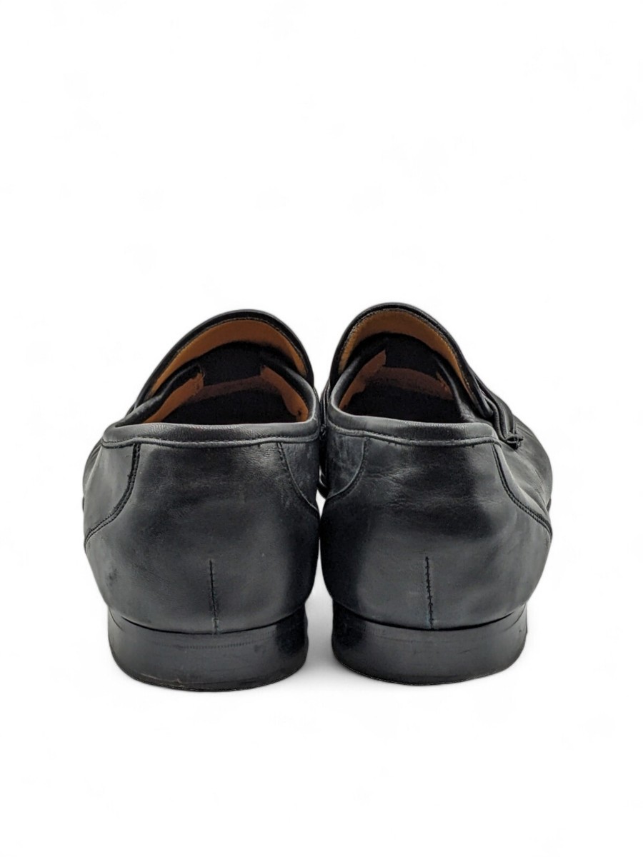 Allen Edmonds Bergamo Shoes Mens Size 10 EE Black Leather Slip On Dress Oxford s-l400.jpg main image 3