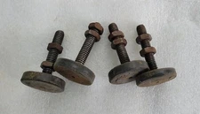 Qty 4 Craftsman Saw Stand Leveling Feet 3/8-16 Thread. Good Rubber