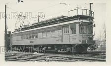 9E456 RP 1949 CSS&SB SOUTH SHORE RAILROAD LINE CAR ? #1100  MICHIGAN CITY IN