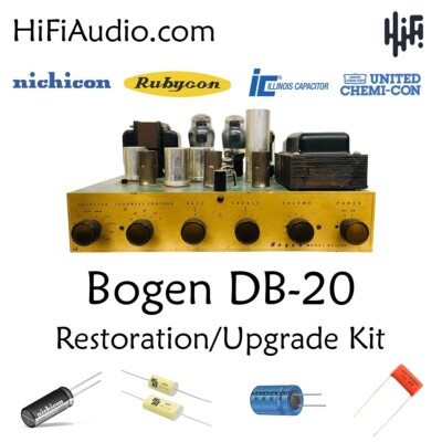 Bogen DB-20 restoration kit upgrade recap capacitor rebuild