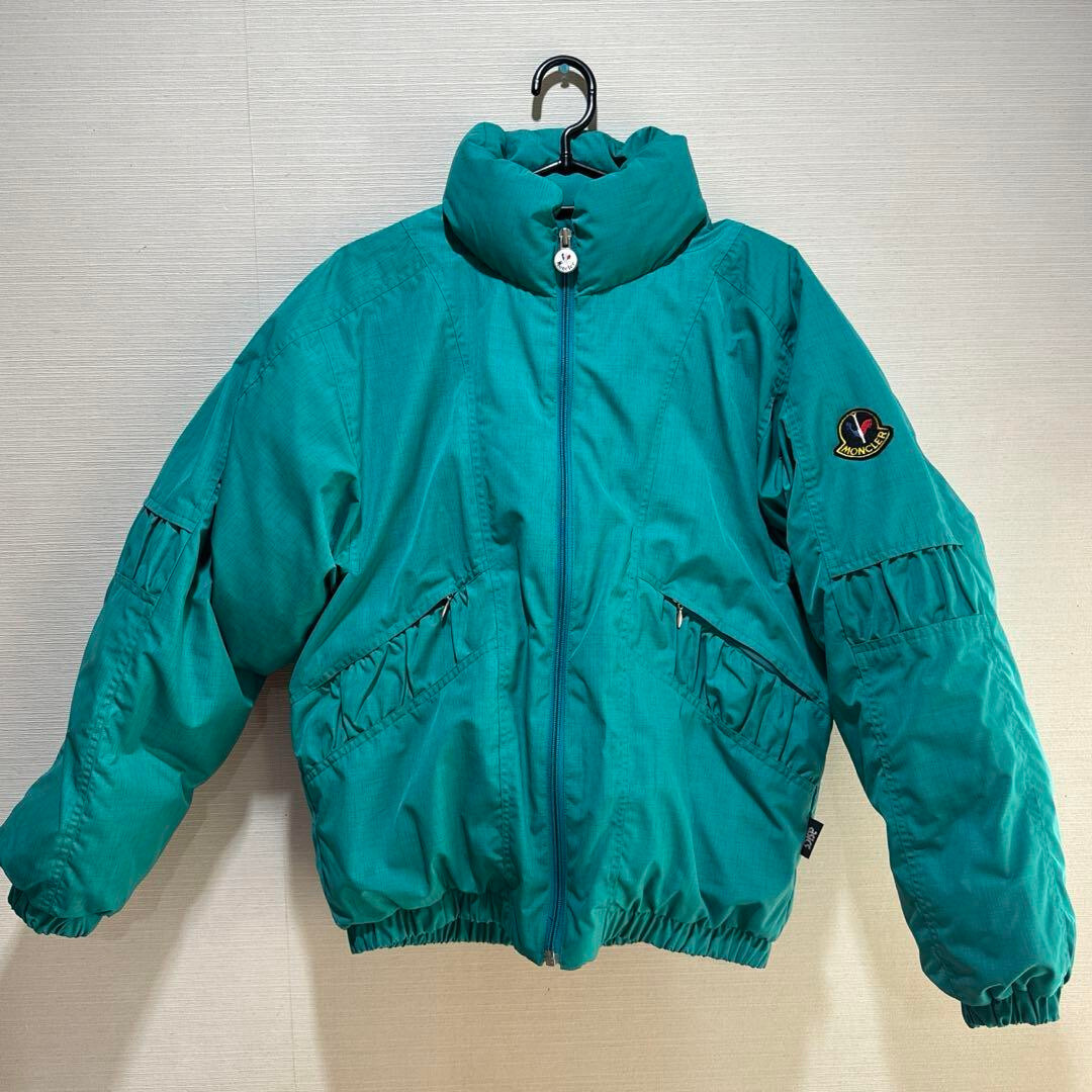 Moncler Asics SMQ636 Vint Down Jacket Turquoise Blue 80s Moncler Asics SMQ636 Vint Down Jacket Turquoise Blue 80s