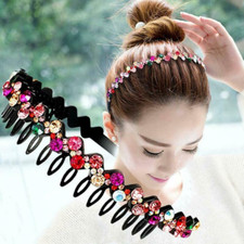 Women's Crystal Rhinestone Headband Hairband Hair  Hoop Teeth Hair Accessories