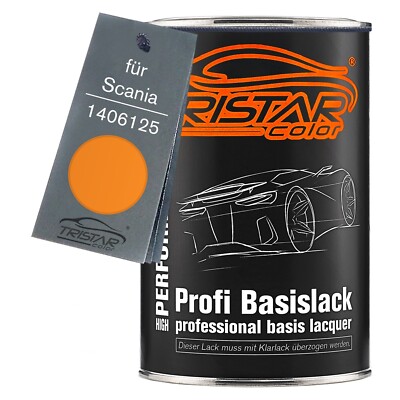 Autolack Dose spritzfertig für Scania 1406125 Yellow Orange Beige Basislack 1,0L