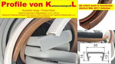 Kantschutzprofil Kantenschutz flexibel  WPC 21-25 Profil Abdeckleiste PVC Keder