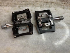ORIGIN8 Dual Sport SPD (Clipless AND Platform) Black Bicycle/Bike Pedals 295g