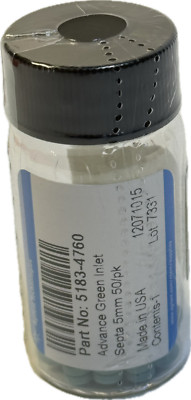 Agilent Technologies 5183-5760 Advance Green Inlet Septa 5mm 50 Pack Sealed