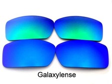 Galaxy Replacement Lenses For Oakley Gascan Blue Green Polarized 2 Pairs
