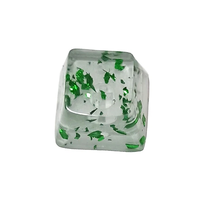 Custom Resin Cherry Clear Sequins Keycaps for Mechanical Keyboards