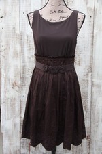 JESSICA SIMPSON Women Sz 8 Sleeveless Knee Length Dress Brown