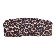 Shein Bikini Top Bandeau Strapless Leopard Print Brown M