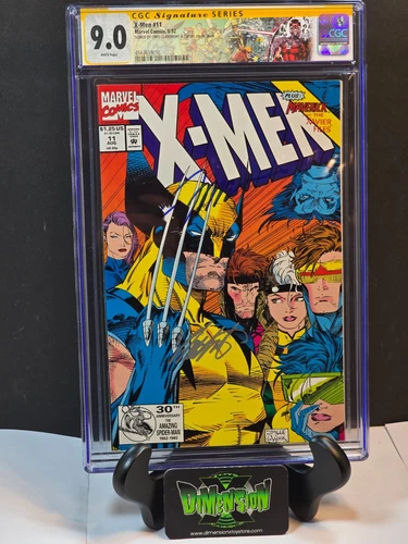 X-MEN #11 CGC SS GRADED 9.0 SIGNED BY JIM LEE & CHRIS CLAREMONT SPECIAL LABEL