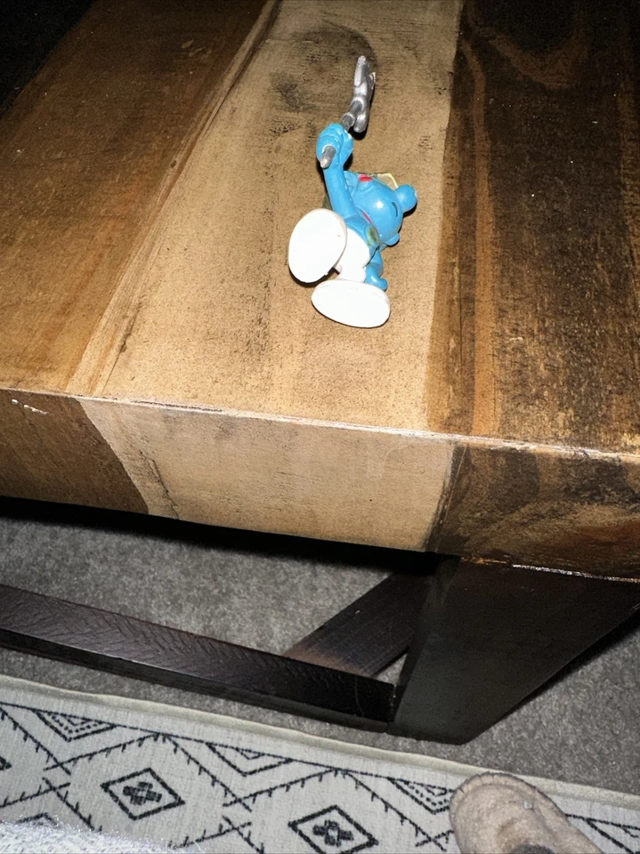 Pitufos Caballero Pitufo Castillo Guardia Raro Figura De Colección PVC Juguete Peyo Estatuilla Foto 3 de 3