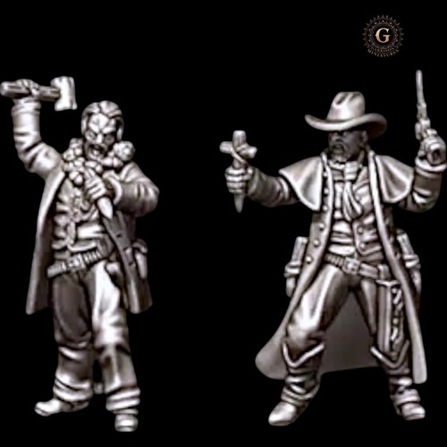 Wild West Vampire Hunters x7-Weird West Deadlands etc 28 mm juegos de guerra SIN PINTAR - Imagen 4 de 9