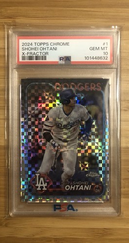 2024 Topps Chrome - Shohei Ohtani #1 X-Fractor Gem Mint 10